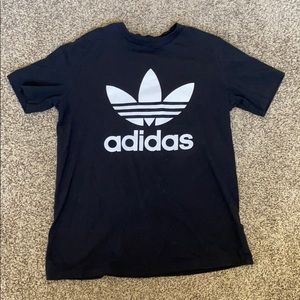 black adidas short sleeve tee